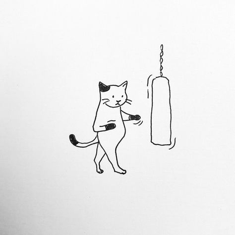 Boxing Tattoos, Bestie Tattoo, Tattoo Inspiration Men, Subtle Tattoos, Cat Box, Phone Wallpaper Images, Matching Tattoos, Get A Tattoo, Cat Tattoo