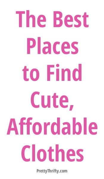 A list of the best places to find cute, fashion forward yet inexpensive clothing. So many hidden gems - how have I never heard of these before? Great pin. PrettyThrifty.com Cute Cheap Clothes, Cheap Boutique Clothing, Cheap Clothing Websites, Inexpensive Clothes, Cheap Shopping, Next Dresses, Clothing Sites, Fashionable Clothes, Cheap Womens Clothing