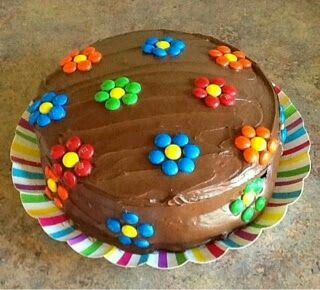 M&m Cake, School Cake, Easy Birthday, Simple Birthday Cake, Cake Walk, Easy Cake Decorating, Cupcake Cake, Birthday Cake Decorating, Birthday Cake Kids