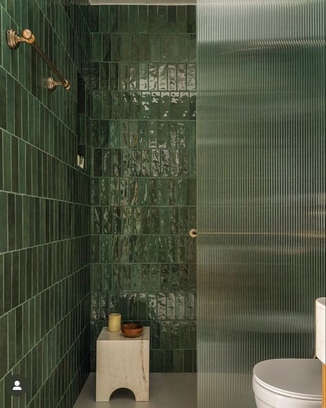 Dark Green Tile, Green Bathroom Ideas, Kitchen Spotlights, Green Subway Tile, Green Tile Bathroom, Bathroom Green, Architecture Company, Bathroom Hacks, Ikea Bathroom