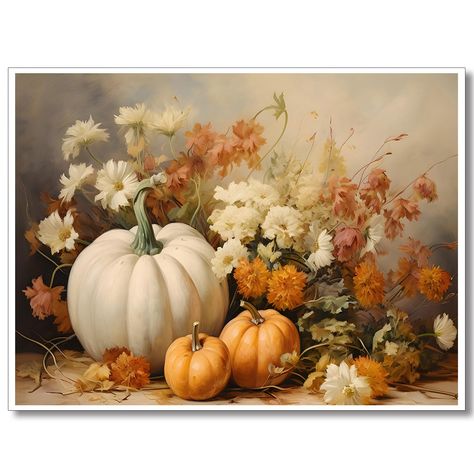 Fall Canvas Art, Tre Kunst, Fall Pumpkin Decor, Pumpkin Canvas, Fall Canvas, Painting Pictures, Fall Wall Decor, Fall Art, Fall Wall Art