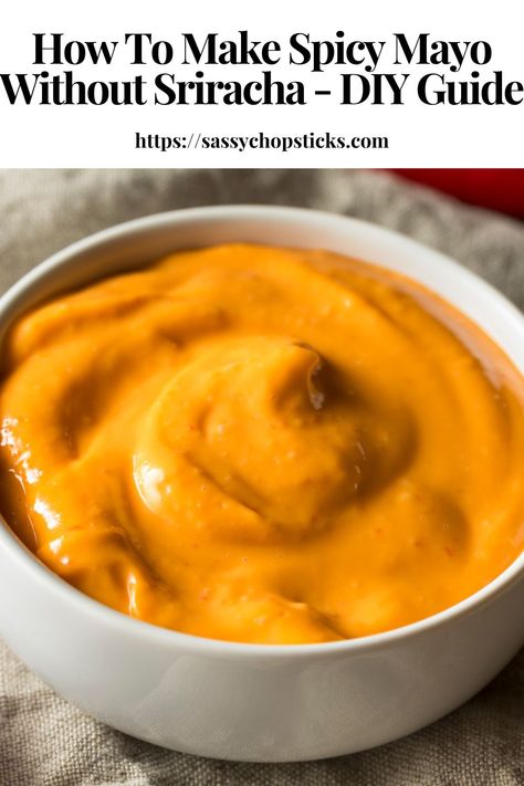 Making a spicy mayo without sriracha is a simple and easy way to enjoy your favorite condiment in a new way! Spicy Mayo Recipe Without Sriracha, Asian Spicy Mayo, Sriracha Mayo Sauce For Sushi, Spicy Mayo For Sushi, Sriracha Mayo Sauce, Sriracha Mayo Recipe, Spicy Mayo Recipe, Siracha Sauce, Mayo Recipe