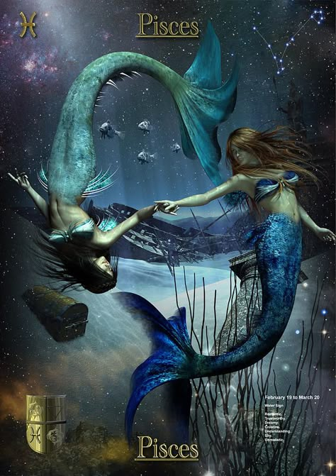 mermaid pisces | march 11 2013 3 52 pm edt 7 52 gmt pisces 21 24 new moons occur in a ... Pisces Mermaid, Birth Signs, Pisces Tattoos, Jade West, Astrology Pisces, Pisces Woman, Mermaid Swimming, Astrology Art, Mermaids And Mermen