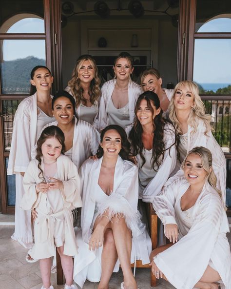 Morning of the wedding in Tuscany for Charlotte 🥰 Her Bridesmaids looked stunning & wore Pjs by Joannedarbystudio in the colour Champange with Metallic Gold text. This wedding looked like a dream 💭 #bridesmaids #bride #brides24 #bridetobe #instabride #bridesofinstagram #bridesmaidpjs #bridemaidgifts Morning Of The Wedding, Bridesmaid Pjs, Wedding In Tuscany, Bridemaids Gifts, Gold Text, Tuscany Wedding, Morning Wedding, The Colour, Wedding Looks