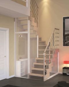 Alternative alla scala a chiocciola Tiny House Stairs, Mini Loft, Stairs Design Interior, Staircase Storage, Staircase Makeover, Tiny House Layout, Furniture Details Design, Stair Case, Narrow House