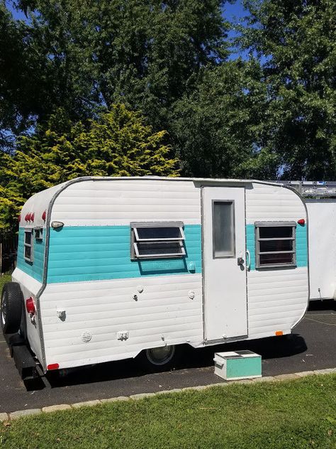 restored 1965 Tag-A-Long taga camper trailer Travel Trailer Accessories, Camper Restoration, Camp Trailers, Camper Trailer For Sale, Canned Ham, Trailer Diy, Camping Trailers, Vintage Campers Trailers, Vintage Travel Trailers