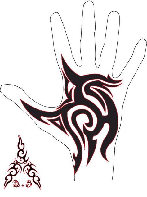 tribal hand idea Tato Mandala, Stammestattoo Designs, Herren Hand Tattoos, Tattoo Design For Hand, Tato Henna, Cool Symbols, Rune Tattoo, Hand Doodles, Samoan Tattoo