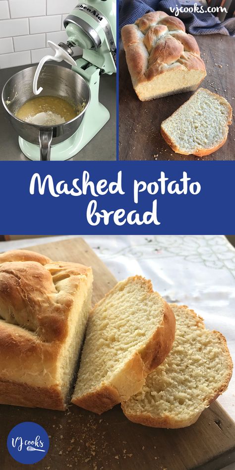 Mashed potato bread, easy recipe by VJ cooks. A great way to use up your mashed potato.#mashedpotatobread #vjcooks Mashed Potato Bread, Gf Biscuits, Potato Bread Recipe, Bun Recipes, Yeast Baking, Vj Cooks, Leftover Potatoes, Pain Sans Gluten, Ball Shoes