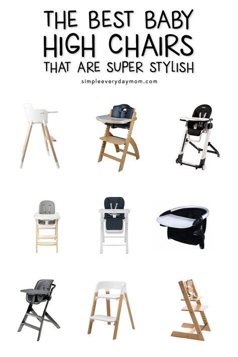 best baby high chairs 2018 | high chairs from Amazon Aesthetic High Chair, Best High Chairs For Babies, Sims 4 High Chair, Diy High Chair, Best High Chair, Baby High Chairs, Best Baby High Chair, Portable High Chair, Folding High Chair