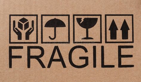 Fragile icons on cardboard. Safety, fragile icons on a cardboard package , #affiliate, #cardboard, #icons, #Fragile, #package, #fragile #ad Fragile Packaging Ideas, Sticker Package Design, Fragile Packaging, Package Illustration, Cardboard Sign, Box Illustration, Fragile Sticker, Icon Package, Sketchbook Project