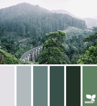 Wanderlust Hues | design seeds | Bloglovin’ Color Palette For Home, Design Seeds Color Palette, Seeds Color Palette, Dark Palette, Apartment Color Schemes, Seeds Color, Green And Gray, Grey Color Scheme, Design Seeds