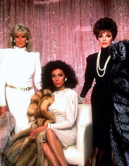 Krystal, Dominique & Alexis - Dynasty queendom Diane Carroll, Dominique Deveraux, Alexis Carrington, Diahann Carroll, Linda Evans, Meme Page, Vintage Black Glamour, Joan Collins, 1980s Fashion