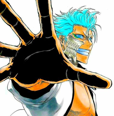 Grimmjow Manga Color, Grimmjow Manga, Bleach Pictures, Snk Cosplay, Bleach Anime Art, Anime Villians, Bleach Art, Bleach Manga, Bleach Color