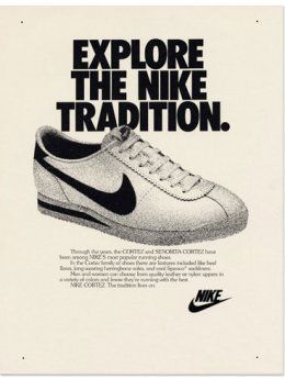 Over the years, there has been plenty of adverts for the Nike Cortez Nike Cortez Forrest Gump, Cortez Shoes, Old Nikes, Fotocamere Vintage, Nike Poster, Nike Ad, Shoe Advertising, Basket Sport, Shoes Ads