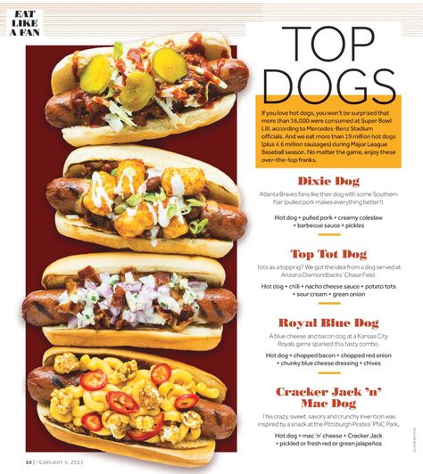 Hotdog Sandwich, Hot Dog Party, Potato Tots, Restaurant Kitchen Design, Gourmet Hot Dogs, Hot Diggity Dog, Nacho Cheese Sauce, Creamy Coleslaw, Hot Dog Recipes