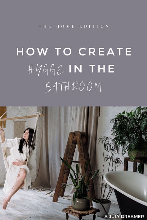 Hygge is centred around warmth and cosiness so how does one create Hygge in the bathroom? A lot of us are spending a lot of time indoors and it makes sense to update your home to make it more cosy... Read More The post How to Create Hygge in the Bathroom appeared first on A July Dreamer. Hygge Bathroom, Bathroom Storage Stand, Cosy Bathroom, Personal Growth Books, Buy My House, Under Sink Storage, Light Sensitivity, Update Your Home, Blogging Advice