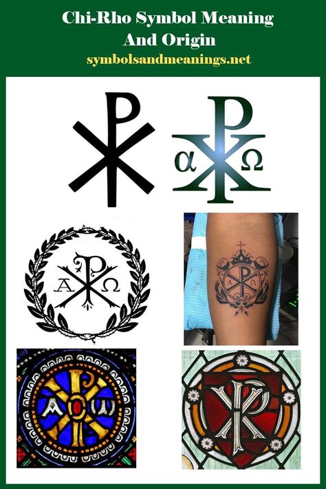 Symbols For Tattoos, Chi Rho Tattoo, Army Tattoos, Symbol Drawing, Chi Rho, Inspiration Painting, Origin Story, Christian Symbols, Religious Symbols