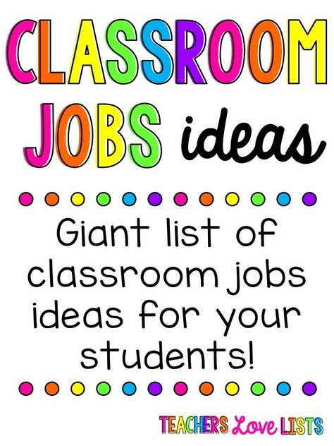 Job Charts For The Classroom, School Age Classroom Setup Daycare, Classroom Jobs Ideas, Art Classroom Jobs, Classroom Jobs Board, Preschool Jobs, Jobs List, Jobs Ideas, Classroom Economy