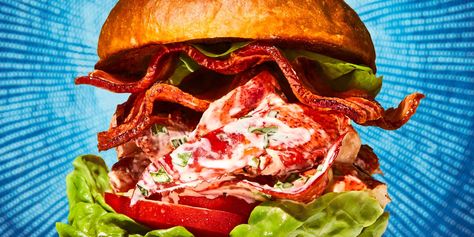 29 Best Father's Day Recipes | Food & Wine Lobster Blt, Potato Rolls Recipe, Blt Recipes, Smoked Pork Ribs, Potato Rolls, Grilled Oysters, How To Cook Lobster, Potato Roll, Juicy Tomatoes