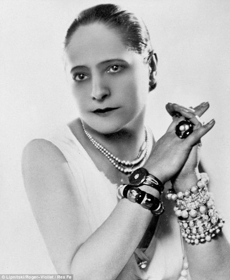 Beauty queen: Helena Rubinstein developed her own make-up range and invented many products including tinted face powder Sophie Scholl, Helena Rubinstein, Richest In The World, Extraordinary Women, Beauty Parlor, Rich Women, Inspiring Women, Nova York, Beauty Expert