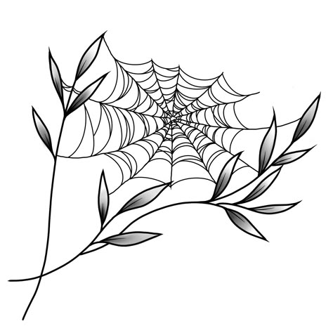 4inch Tattoos, Halloween Flowers Drawing, Flower With Spider Web Tattoo, Vine Kneecap Tattoo, Spider Web Flower Tattoo, Cobweb Tattoo, Spiderweb Flower Tattoo, Spiderweb Underboob Tattoo, Dark Matching Tattoos