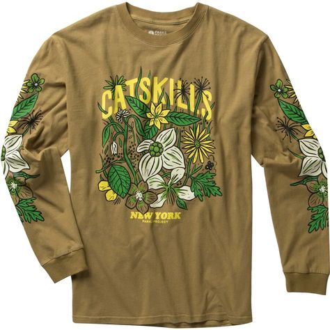 Men's Long-Sleeve T-Shirts | Backcountry.com Parks Project, Henley Shirt Men, Spend Money, Mens Henley, Men's Long Sleeve T-shirt, Flower Patch, Mens Long Sleeve Tee, Mountain Range, Fit Check