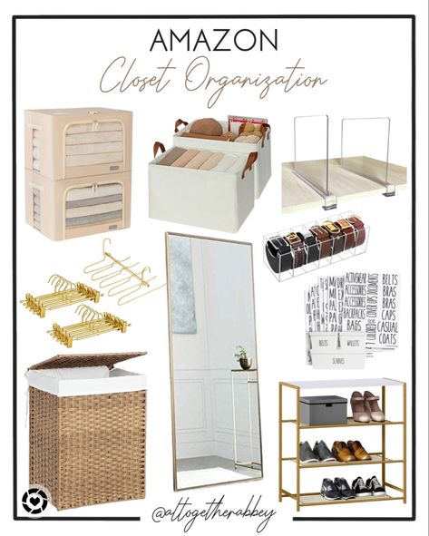 Amazon Organization Must Haves Bedroom, Closet Organization Categories, Amazon Closet Organization Must Haves, Amazon Closet Must Haves, Closet Accessories Organization, Closet Organization Amazon, Must Haves For Teens, Amazon Must Haves For Teens, Amazon Closet Organization