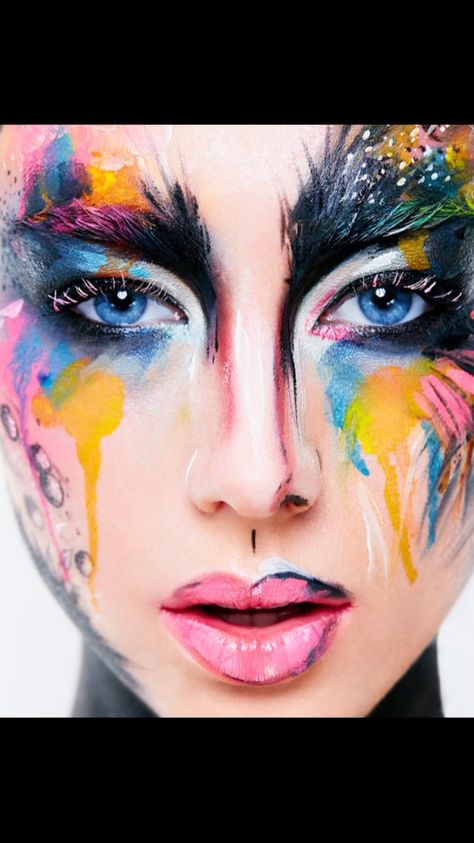 #avantgarde #creativemakeup #avantgardemakeup #colours #brightcolours Extreme Makeup, نباتات منزلية, Face Art Makeup, Avant Garde Makeup, Art Body, Colorful Eye Makeup, Crazy Makeup, Makeup Photography, Fantasy Makeup