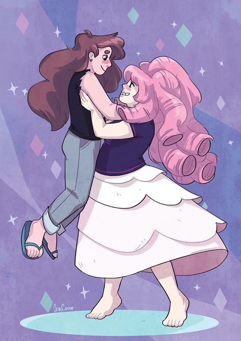 Steven Universe print / Fanart / Greg and Rose / Romance / Cartoon art / Art prints Matching Steven Universe Pfp, Greg Universe Fanart, Greg Universe Cosplay, Steven Universe Pfp, Pfp Fanart, Rose Quartz Steven Universe, Rosé Halloween, Steven Universe Ships, Greg Universe