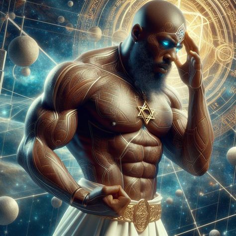 African Gods, Black Gods, African Superhero, Egyptian Warrior, Egyptian Deities, Ancient Kemet, Black Tower, Ancient Egyptian Deities, Magic Academy