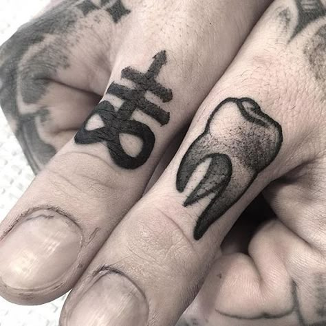 21inkedd | Tooth Tattoo by Shawnt666 #Tooth #ToothTattoos #ToothTattoo #Teeth #TeethTattoos #TeethTattoo #ShawnTriple6 #Shawn666 | Tattoodo Molar Tooth Tattoo, Human Teeth Tattoo, Tooth Finger Tattoo, String Of Teeth Tattoo, Tooth Tattoo Design, Traditional Tooth Tattoo, Small Satanic Tattoos, Teeth Tattoo Ideas, Tooth Tattoo Ideas