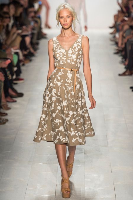 Michael Kors SS14 Look 03 Sasha Luss, 2014 Fashion Trends, 2014 Dresses, Looks Street Style, Michael Kors Collection, Zuhair Murad, Zac Posen, 2014 Fashion, Spring Summer 2014