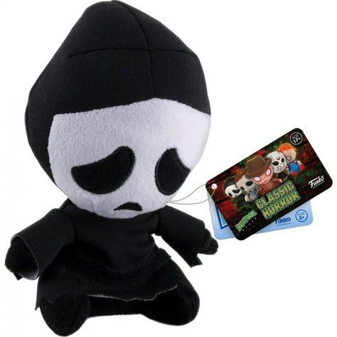 Horror Action Figures, Scream Ghostface, Heroic Fantasy, Indoor Toys, Ghost Face, Kawaii Plushies, Ghost Faces, Scary Movie, Cute Stuffed Animals