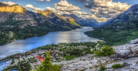 Evacuation alert for Waterton Lakes National Park has been lifted | News Brandon Smith, Waterton National Park, Mountain Top View, Waterton Lakes National Park, Canada National Parks, Parks Canada, Canadian Rockies, Glacier National, Scenic Routes