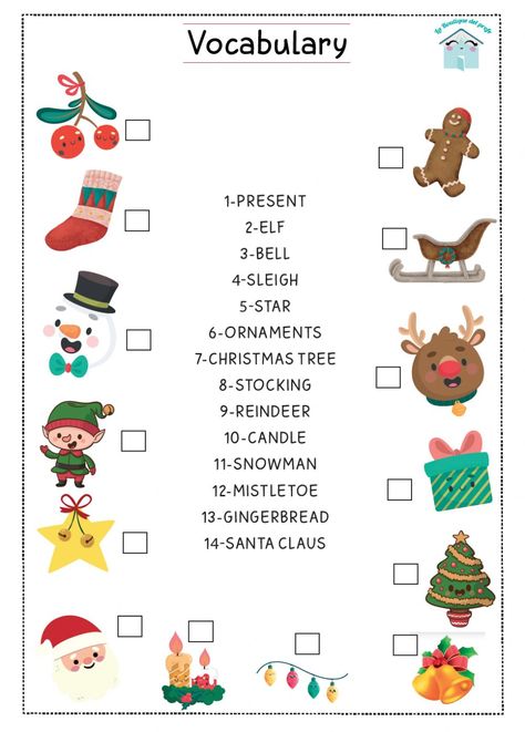 Ingles Kids, Hello English, Miss Kindergarten, Christmas Lesson, English Christmas, Preschool Classroom Decor, Christmas Worksheets, Learning English For Kids, English Worksheets For Kids