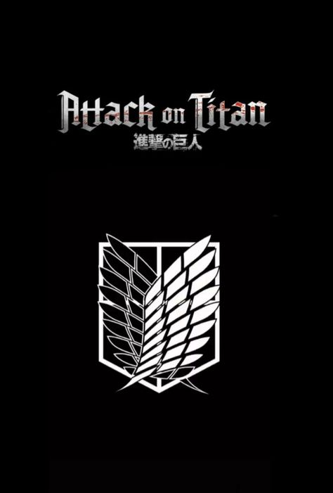 Attack On Titan Symbol, Attack On Titan Logo, Attack On Titan Tattoo, Titan Logo, Aot Wallpaper, Japanese Wallpaper Iphone, Attack On Titan Series, Bleach Anime Art, Tokyo Ghoul Anime