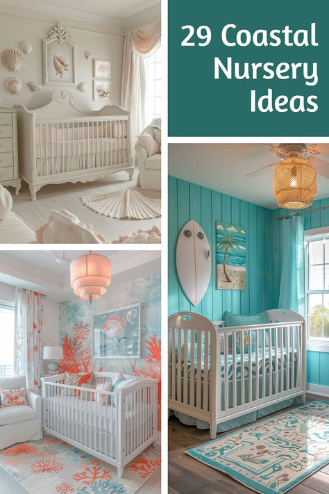 Give your baby’s nursery a cozy beach cottage feel with these 29 coastal decor ideas! Featuring rustic wood elements, seaside colors, and natural textures, these designs create a warm, inviting space full of coastal charm. 💫✨ #CozyNursery #BeachCottageVibes #CoastalCharm Coastal Nursery Ideas, Warm Nursery, Cozy Beach Cottage, Teal Nursery, Coral Nursery, Coastal Nursery, Beach Nursery, Cozy Nursery, Agriculture Industry