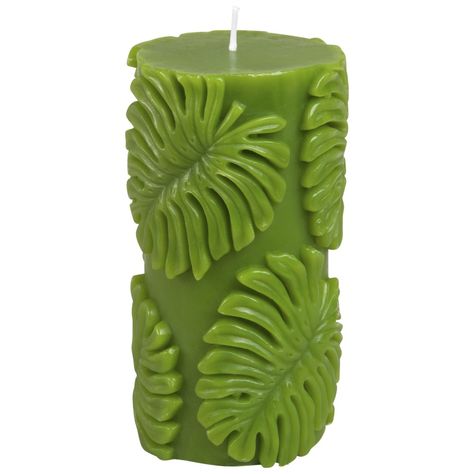 MONSTERA Green Leaf Candle | Maisons du Monde Expensive Candles, Green Candles, Leaf Candle, Spa Candle, Leaves Candle, Candle Ideas, Candle Carving, Candle Maker, Selling Candles