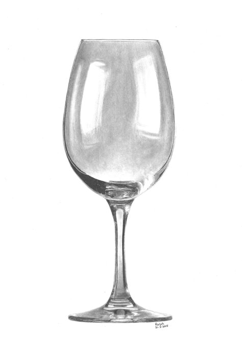 Wine Glass, in graphite Drawing Heart, Couple Drawing, Pottery Vases, Drawing Eyes, Pencil Shading, Object Drawing, Sculpture Ideas, Still Life Drawing, Vase Shapes