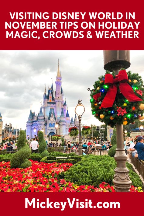 Disney World in November: Tips on Holiday Magic, Weather, and Crowds Disney World November 2023, Disney At Thanksgiving, Disney World November, Disney World Thanksgiving, Disney World In November, Disney November, Disney Thanksgiving, Disney World Christmas, Disney World Tickets