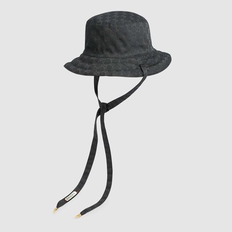 Shop the Reversible hat in GG canvas and nylon in black at GUCCI.COM. Enjoy Free Shipping and Complimentary Gift Wrapping. Gucci Bucket Hats, Gucci Bucket Hat, Designer Bucket Hats, Designer Caps, Womens Fedora, Gucci Store, Bucket Hat Women, Reversible Bucket Hat, Gucci Hat