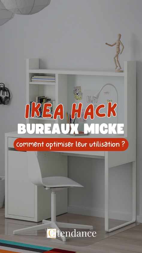 🛠️ Optimisez votre bureau MICKE d'Ikea ! Découvrez nos trois astuces créatives pour rendre votre espace de travail non seulement plus fonctionnel mais aussi esthétiquement attrayant.

Laissez-vous inspirer pour transformer votre bureau en un lieu où style et efficacité se rencontrent.

#IkeaHacks #BureauMICKE #EspaceDeTravail #DIY #AménagementBureau Micke Ikea, Bureau Ikea Hack, Ikea Hack Bureau, Bureau Hack Ikea, Ikea Micke, Ikea Hack