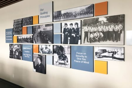 Office Wall Graphics, Office Graphics, Exhibition Display Design, Office Wall Design, Church Interior Design, Museum Exhibition Design, History Wall, Timeline Design, Museum Displays