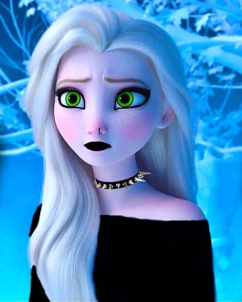 Evil Princess Art, Emo Disney Princess, Gothic Disney Princesses, Emo Characters, Evil Elsa, Gothic Disney, Evil Disney Princesses, Arts Wallpapers, Emo Disney