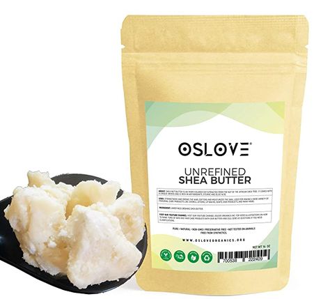 Amazon.com : Organic Unrefined Shea Butter 1 LB by Oslove Organics -Raw, African, 100% Pure, Non-GMO, Fresh, Rich and Creamy : Beauty Homemade Body Butter, Unrefined Shea Butter, Shea Butter Soap, Soap Base, Organic Shea Butter, Mango Butter, Lip Balms, Vegan Butter, Nut Butter