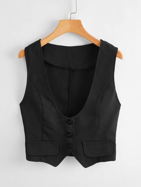 Vest Outfits For Women, Trendy Vest, Plain Vest, Sleeveless Blazer, Women Suits, Crop Blazer, Cropped Vest, Blazer Vest, Cropped Blazer