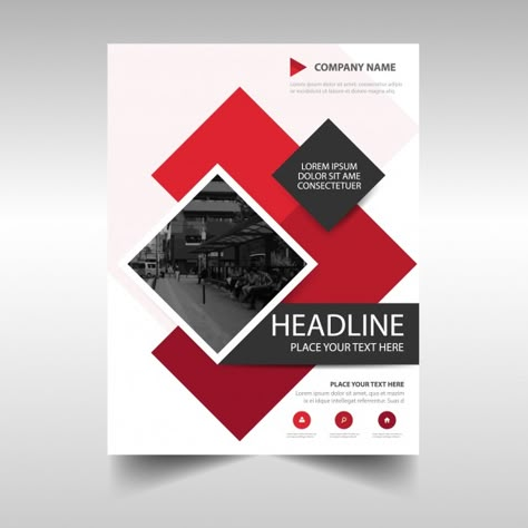 Free Vector | Modern red commercial annual report template Report Design Template, 보고서 디자인, Mises En Page Design Graphique, Brochure Design Layout, الفن الرقمي, Portfolio Template Design, Book Cover Template, Desain Editorial, Booklet Design