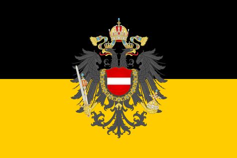 Flag of Austria Empire- Total War - Category:Wappenrolle Österreich-Ungarns - Wikimedia Commons Empire Flag, Pictures Of Flags, Hungarian Flag, Empire Wallpaper, Habsburg Austria, Austria Flag, Switzerland Flag, Austrian Empire, Holy Roman Empire