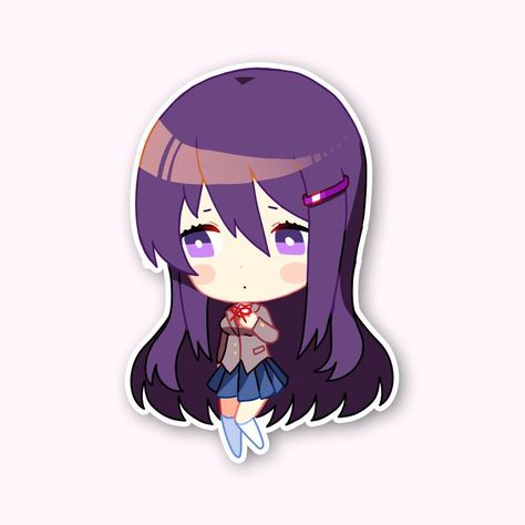 Ddlc Sprites, Yuri Doki Doki Literature Club, Club Stickers, Ddlc Yuri, Yuri Ddlc, Oki Doki, Just Monika, The Ancient Magus Bride, Cute Game