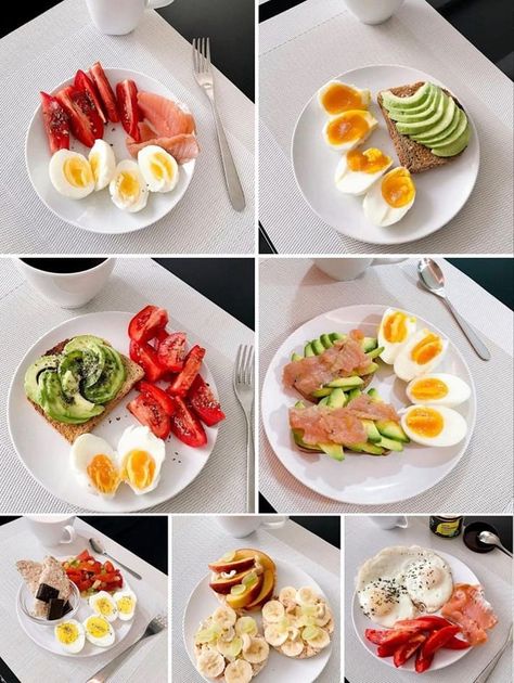 Salad Lovers - Simple breakfast 😉 Pasti Fit, Healthy Breakfast Snacks, Plats Healthy, Simple Breakfast, Resep Diet, Makanan Diet, Healthy Lifestyle Food, Healthy Food Motivation, Healthy Foodie